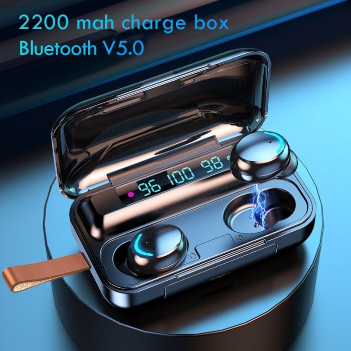 Bluetooth Wireless Headphones with Mic Sports Waterproof TWS Bluetooth Earphones Touch Control Wireless Headsets Earbuds Phone